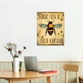 thumbnail image 2 of JRXY  Rustic Bee Flower Wall Decor Be Kind Positive Quotes You Can Be Anything Painting Prints Vintage Insect Framed Artwork Decor for Bathroom Bedroom Living Room 12x16 in, 2 of 4
