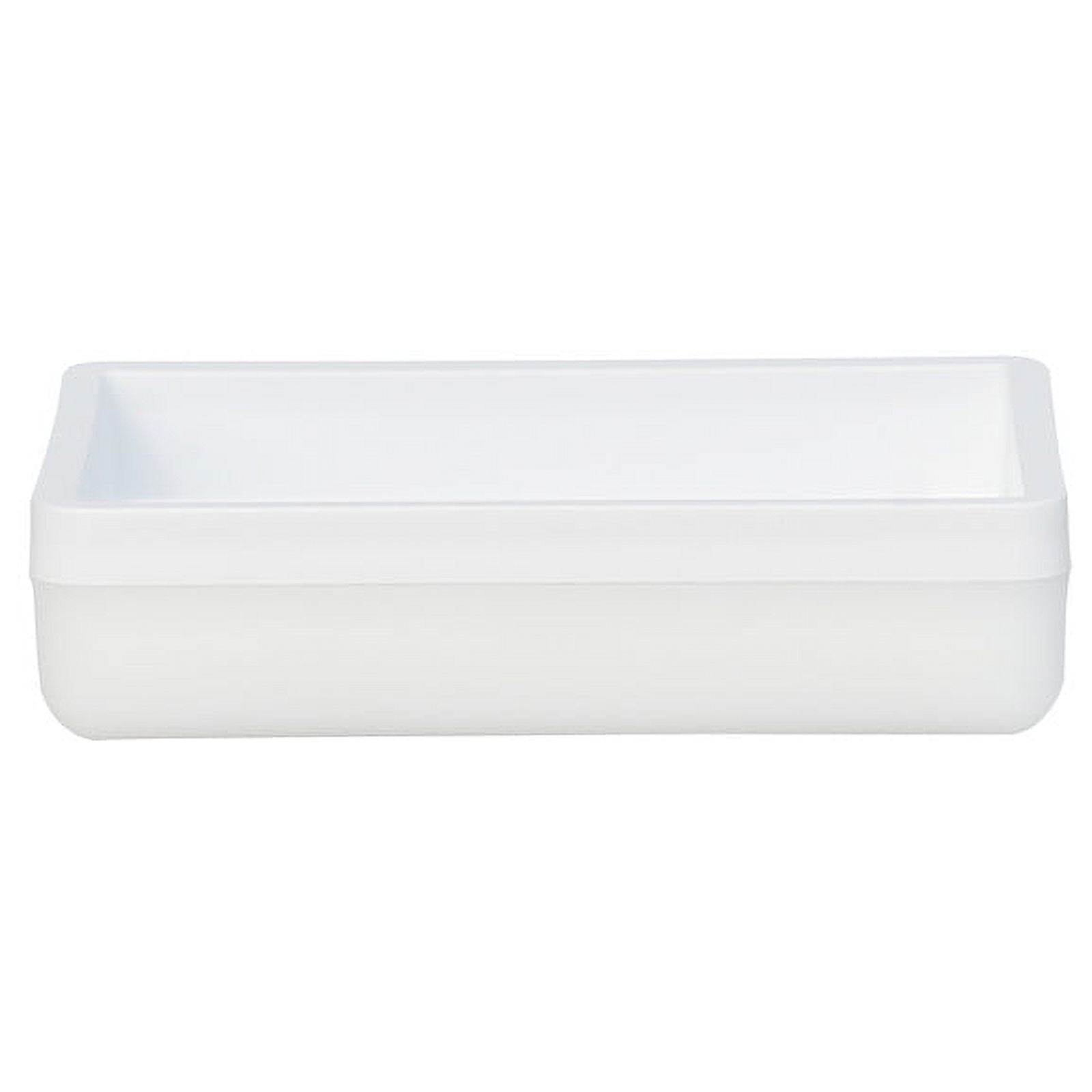 Mainstays Frosted White Plastic Soap Dish