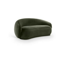 Meridian Furniture Emery Green Velvet Loveseat