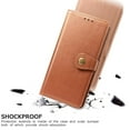 thumbnail image 4 of Wallet Case for Samsung S9 Plus Magnetic Clasp Folio Kickstand Premium Leather Case with Hand Strap, [RFID Blocking] Credit Card Slots Shockproof TPU Inner Cover for Samsung Galaxy S9 Plus, Brown, 4 of 8