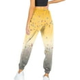 thumbnail image 2 of LEEy-World Womens Sweatpants Women's Elastic Waist Graphic Print Sweatpants Casual Stretch Jogger Pants Yellow,X-S, 2 of 4