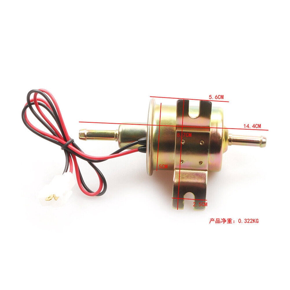 Universal 3-6PSI Gas Diesel Inline Low Pressure Electric Fuel Pump HEP-02A 24V