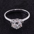 thumbnail image 4 of solitaire jewels Art Deco Tulip Setting 3CT Round Moissanite Solitaire Engagement Ring For Women, 18K Yellow Gold, 4 of 10