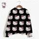 thumbnail image 4 of Sudadera con capucha para mujer, con estampado de dibujos animados, manga larga, estilo Harajuku, con estampado de HELLO KITTY, ropa informal para mujer, y2k, 4 of 5