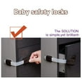 thumbnail image 2 of Viaky Baby Safety Lock Kit with Adjustable Transparent Strap for Cabinets, Brown, (8 Pieces), 2 of 9