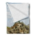 thumbnail image 2 of Beach Pathway Soft Flannel Fleece Blanket, Wooden Boardwalk in the Dunes Leading to the Sandy Beach the Path by the Sea, Cozy Plush for Indoor and Outdoor Use, 50" x 60", Multicolor, by Ambesonne, 2 of 5
