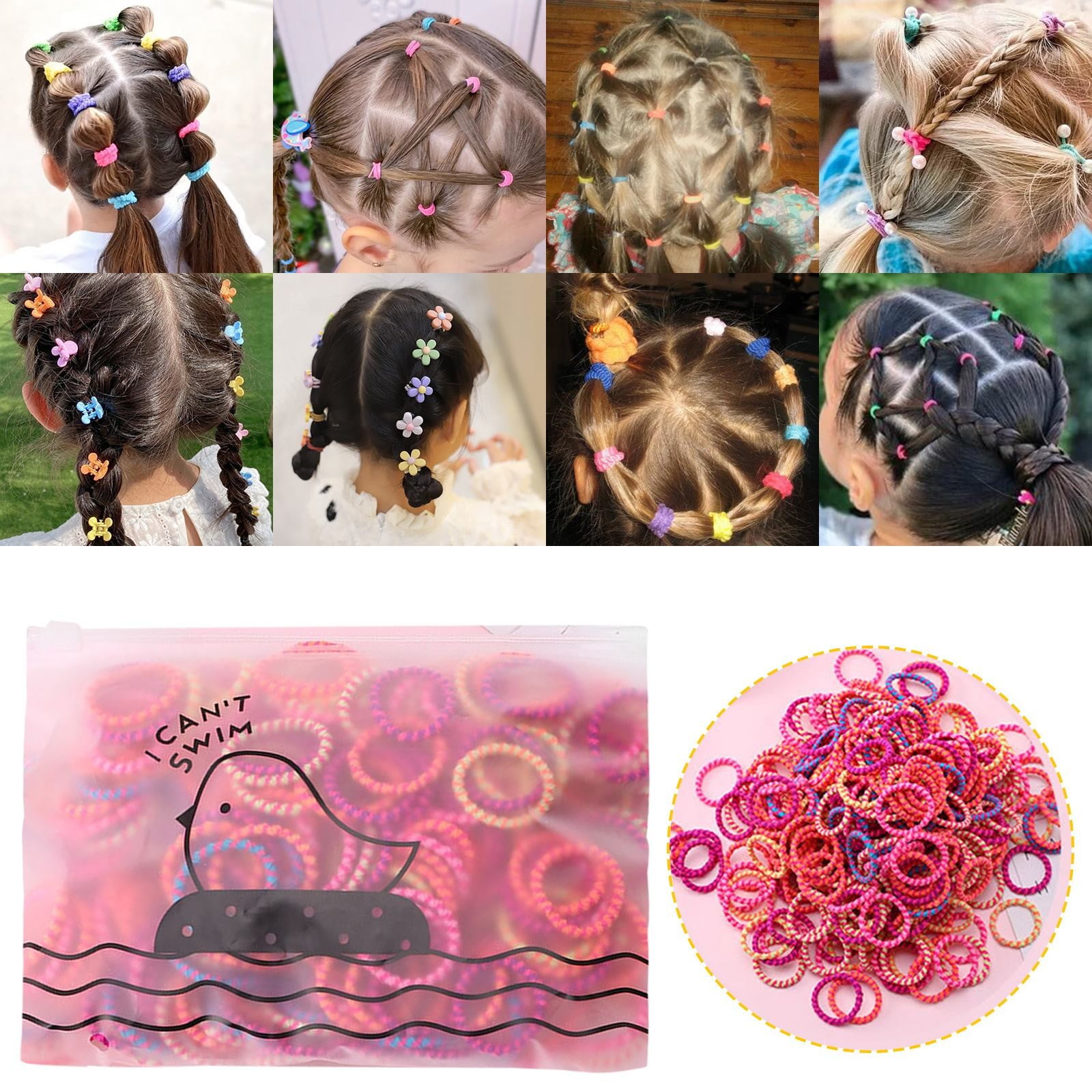 The Hair Tie Hair Ponytail Holder Scarf Scrunchies for Women Hair Loops Elastic Big Hair Ties Elastic Bands Hair Holder Organizer for Women Scrunchies with Scarf Tails Elastic Hair Ties Ribbon Hair