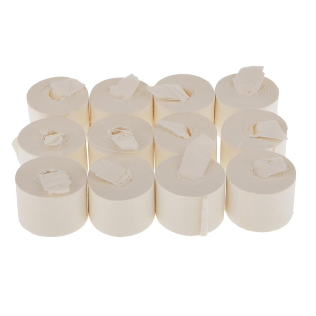 12pcs 19 Metros Zulema Magia Blanca Boca Bobinas Serpentinas de Papel 3.5 cm 2.6 cm 1900cm
