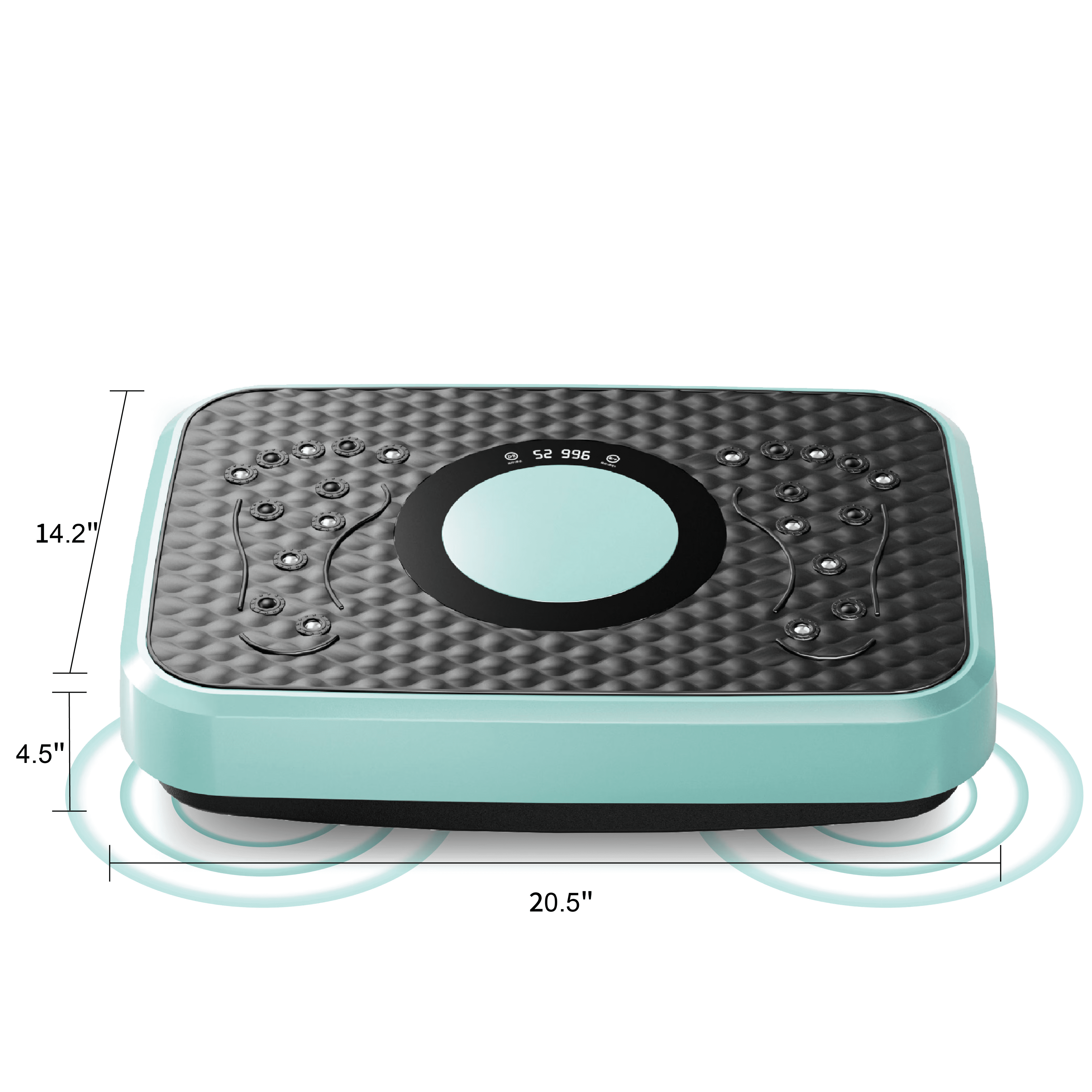 Vibration Plate Fitness Platform, Whole Body Exercise Machine for Lymphatic Drainage, Shaking Workout Board with 120 Speed Levels, Fat Burner and Weight Loss Equipment for Men and Women
