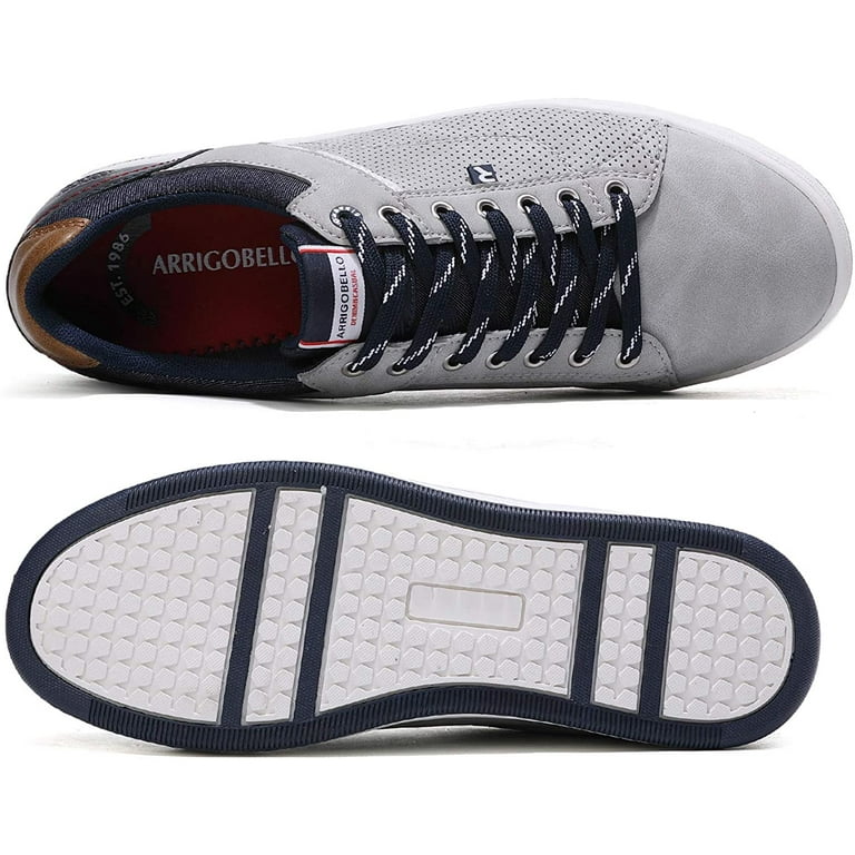 Arrigo Bello Mens Casual Comfort Shoes Fashion Breathable Sneakers Gray 1 Size 10 Walmart