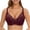 Wine, variant on Full Figure Bras for Women Plus Size Full-Coverage Bra Feature V-Neck Soft Bra Style W-429 Hook and Eye Closure Running Bra Purple 80