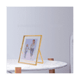 thumbnail image 4 of Gold Floating Picture Frame Set of 2, Gift Metal Glass Photo Frames, for Tabletop Display Vertically, 4 of 6