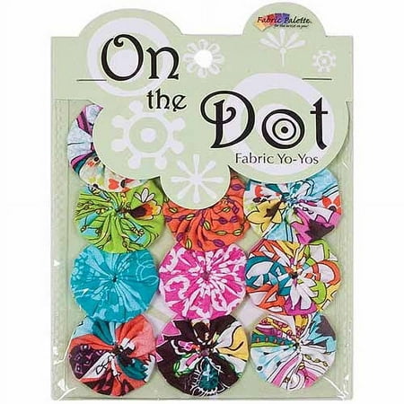 Fabric Palette On the Dot Yo-Yos 1.5" 100% Cotton 10/Pkg-Chill YoYo