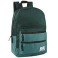 thumbnail image 2 of 24 Pack of Bulk Wholesale 17 Inch Multi Pocket Backpacks with 2 Front Zippered Accessory Pockets and Large Main Compartment for Travel and Commuting in Forest Green, 2 of 7