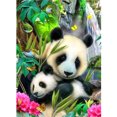 thumbnail image 1 of Taladro de diamante Madre e hijo Pandas 5D Pintura DIY Decoración redonda completa (L3652) FLhrweasw Nuevo, 1 of 9