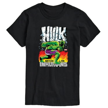 Marvel Hulk - Battles The Inhumans - Men's Short Sleeve Graphic T-Shirt