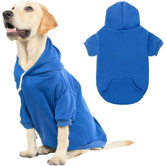 Sudadera con capucha para perros KOOLTAIL Basic, suave y cálida, para perros XL, azul