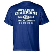 Angle View: NFL - Big Men's Dallas Cowboys Five-Time Champions Short-Sleeve Tee