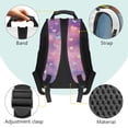 thumbnail image 5 of Yspwyqan Cute Panda Backpack Set for Middle School, Galaxy Rose Girls Backpack Lunchbox Set 4Pcs, 17 Inch Large Capacity Adjustable Straps Bookbag for Hiking Back to School, 5 of 7