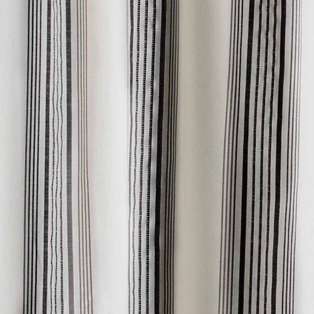 Better Homes & Gardens, Black Farmhouse Stripe Light Filtering Curtain Panel, 50x95, 1 Pack