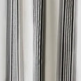 thumbnail image 3 of Black Farmhouse Stripe Light Filtering Curtain Panel, 50x84, 1 Pack, 3 of 5