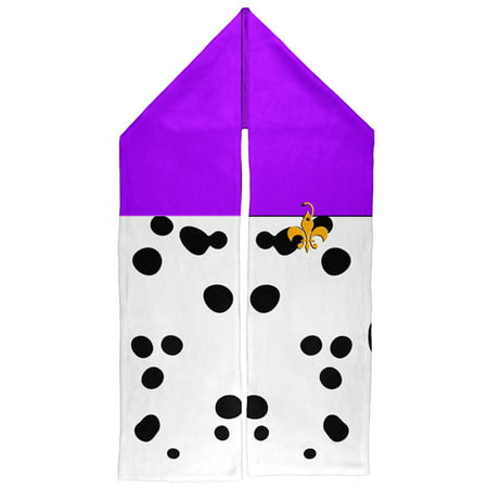 Mardi Gras Dog Dalmatian Costume Purple Collar Fleur De Lis