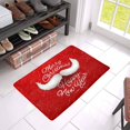 thumbnail image 3 of MKHERT White Santa's Moustache Merry Christmas and Happy Year Doormat Rug Home Decor Floor Mat Bath Mat 23.6x15.7 inch, 3 of 3