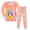 Orange, variant on FUNDUFI Kids Toddler Pajamas Sets Long Sleeve Pajamas Tops Pants 2Pcs Pjs Sets Cartoon Bat Prints Loungewear Lovely Children Clothing