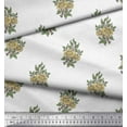 thumbnail image 3 of Soimoi Rayon Fabric Leaves & Floral Block Decor Fabric Printed Yard 56 Inch Wide, 3 of 3