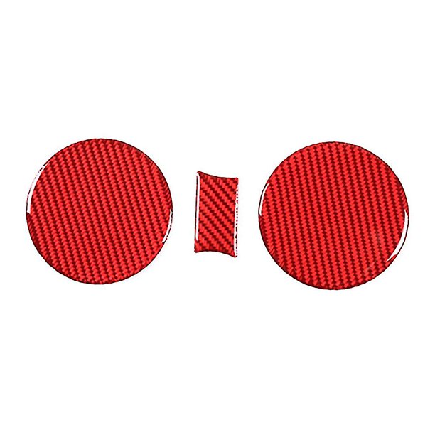 Tira embellecedora de cubierta de soporte de taza de Control Central de fibra de carbono suave para coche