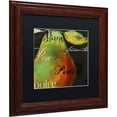 thumbnail image 2 of Trademark Fine Art "Painted Pear I" Canvas Art by Color Bakery Black Matte, Wood Frame, 2 of 4