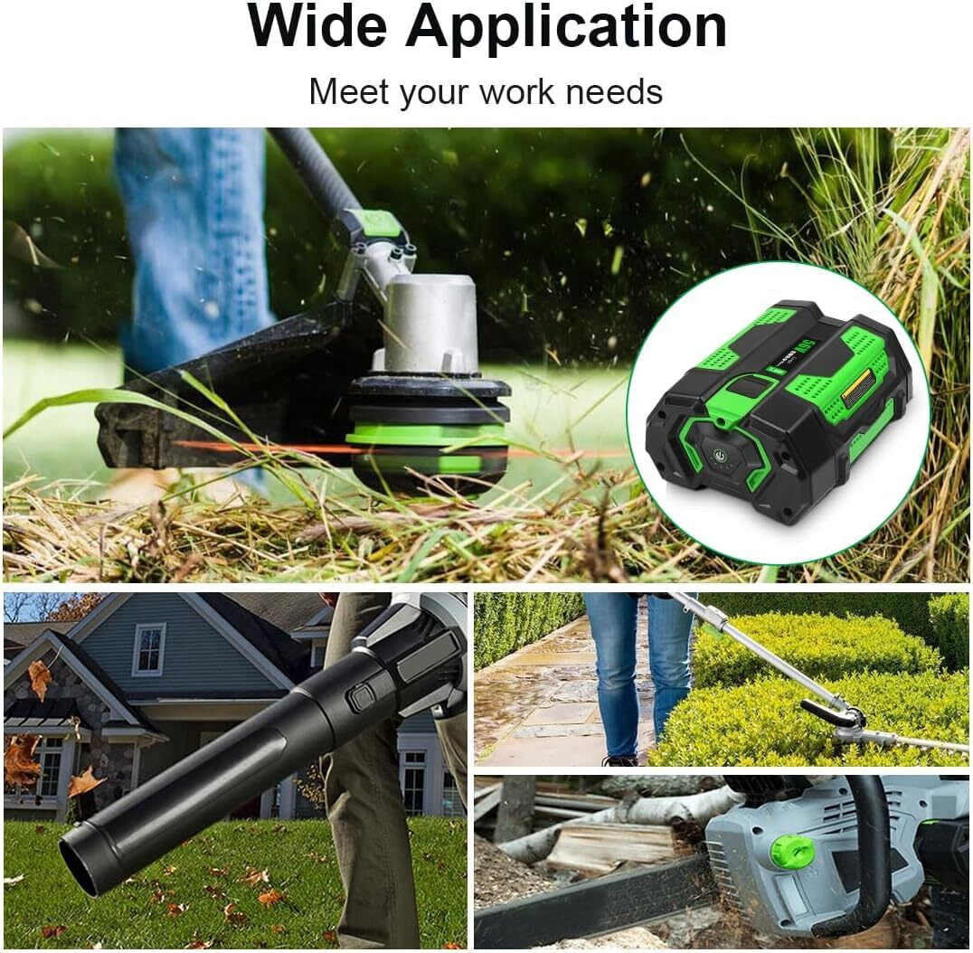 5.0Ah Replacement for EGO 56V Lithium Battery BA2800T BA2800 5000mah with Fuel Gauge, Compatible with Ego 56V Power Tools & Charger