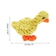 thumbnail image 2 of Juguete de masticar para perros en forma de pato, cuerda de algodón trenzada duradera para limpiar los dientes, color amarillo, 2 of 7