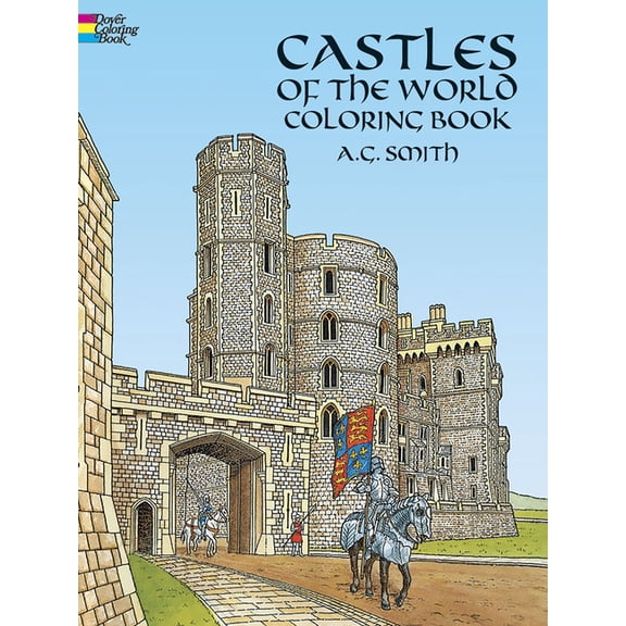 Dover World History Coloring Books Castles of the World Coloring Book, (Paperback)