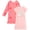 Pink Rainbow/Hearts, variant on Sweet & Sassy Girls' Pajamas - 2 Pack Sleep Shirt Nightgown Pajamas (Size: 4-14)