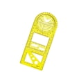 thumbnail image 2 of Multifunctional Geometric Ruler Supplies Office for students, teachers, Mathematics Drawing Template Yellow High, 2 of 9