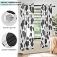 thumbnail image 3 of Yayeee Window Curtains Set of 2 for Living Room Light Filtering 63"x42", Cow Spots, 3 of 7