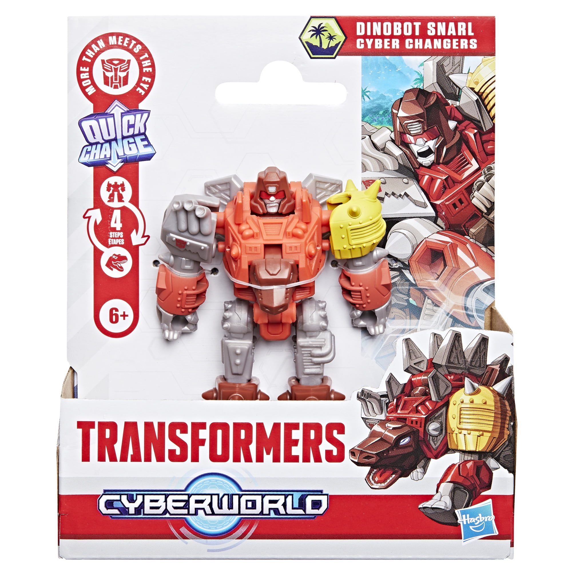 Transformers CYBERWORLD, figurine Cyber Changers Dinobot Snarl