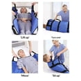 thumbnail image 5 of Multipurpose 100*120cm Positioning Bed Pad with Reinforced Handles - Reusable & Washable Transfer Sheet for Turning, Lifting & Repositioning, Blue, 5 of 5