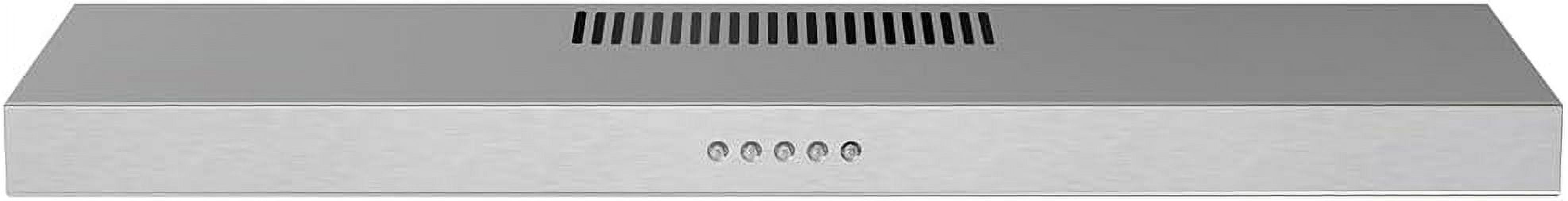 Streamline 30 in. Raffaele Convertible Undermount Range Hood in Brushed Stainless Steel with Mesh Filters, Push Button Control, LED Light