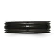 thumbnail image 4 of Chisel  Titanium Grooved Black 6mm Band, 4 of 5