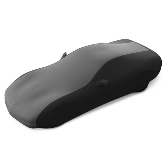 1997-2004 C5, Z06 Corvette Ultraguard Stretch Satin Indoor Car Cover : Sport Series Gray/Black