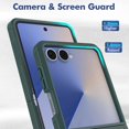 thumbnail image 6 of ELEHOLD for Samsung Galaxy Z Flip 7 2025 Case, Rugged Hard PC Soft TPU Hybrid Anti-Drop  Shockproof Non-Slip Slim Fit Case for Samsung Galaxy Z Flip 7 2025 ,Darkgreen, 6 of 6