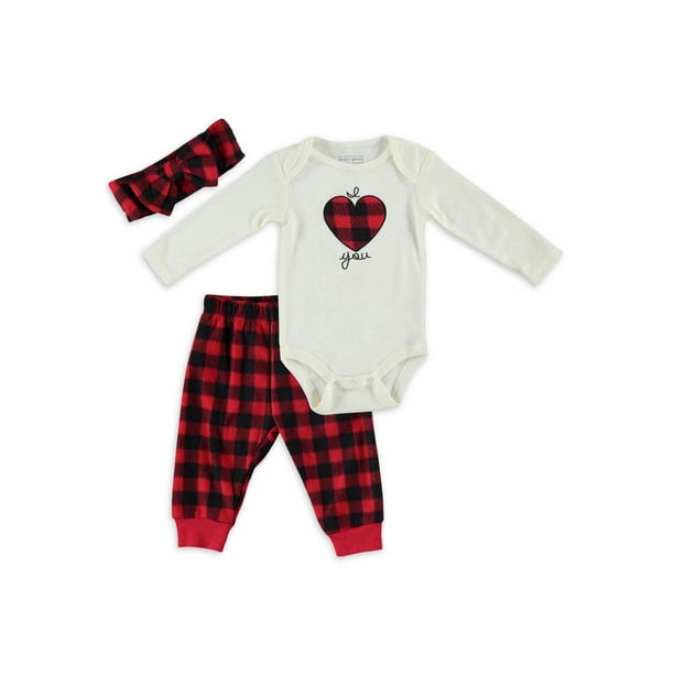 Baby Gear Baby Girl 3 PC Pant Set, Sizes Newborn-9 Months - Walmart.com