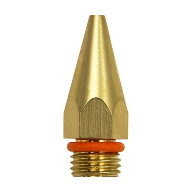 Boquilla duradera para máquina de pegamento caliente Punta para máquina de pegamento termofusible Boquilla de cobre Suministros 2 mm x 34 mm