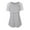 Gray, variant on Leesechin Maternity Shirts Womens Nursing Round Neck Stripe Short Sleeve Round Neck Breastfeeding Blouse