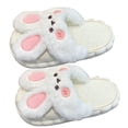 thumbnail image 1 of Lindos pantuflas de algodón de conejo deslizador de algodón de invierno encantador extraíble para el hogar Anggrek Otros, 1 of 8