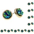 thumbnail image 1 of Jumpingount Pendientes de tuerca elegantes, regalos de joyería, accesorios de decoración de moda, pendientes pequeños de tuerca brillantes con estilo para Tipo 14 10piezas Jumpingount CBP376911, 1 of 4