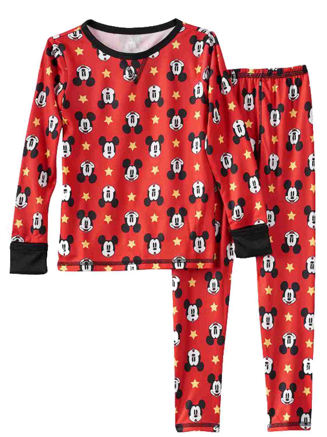 Cuddl Duds Toddler Boys Mickey Mouse Thermal Long Underwear Base Layer