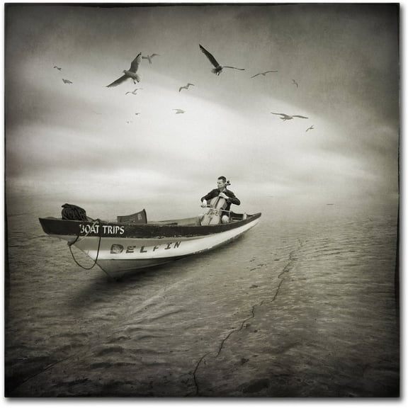 Trademark Fine Art "Cello Sophia" Canvas Art by Moises Levy